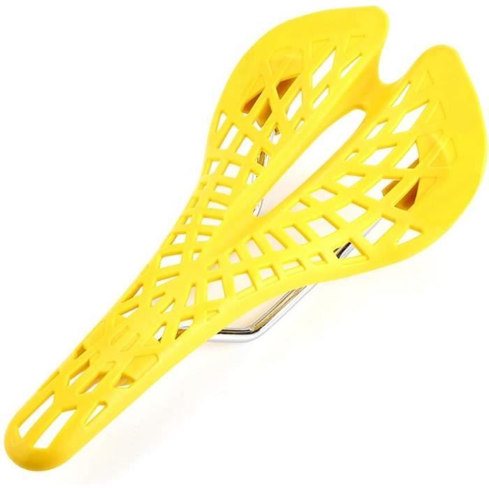 Selle de vélo confortable en cuir PU avec mousse à mémoire de forme et