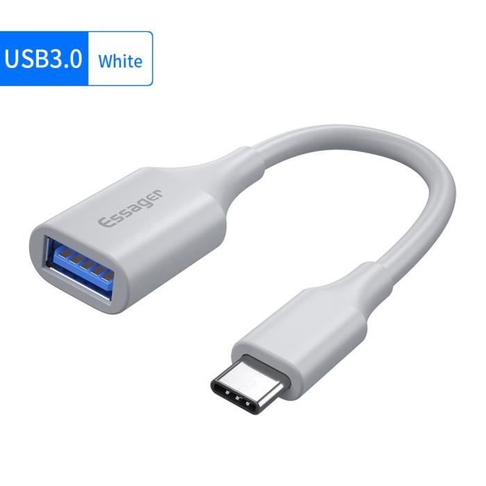 Adaptateur USB de type C vers USB femelle Câble USB-C vers USB 3.0 OTG pour  Macbook Samsung Xiaomi etc. Adaptateur USBC de type C(B)