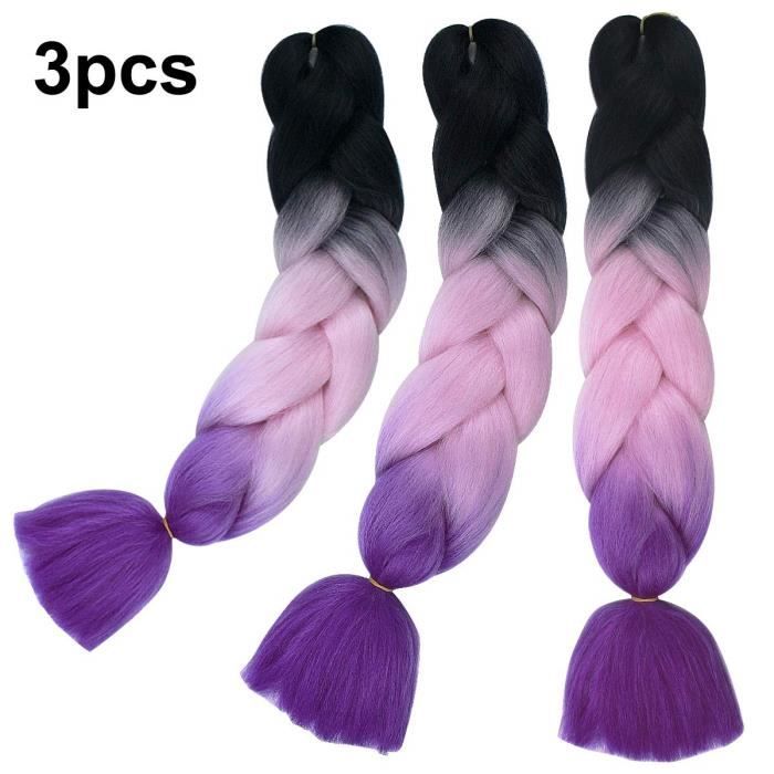 3pcs Kanekalon Hair Braid Jumbo Braids Extensions De Cheveux A Tresser Colores Meches Tresses Africaine Ombre Noir Rose A Violet Cdiscount Au Quotidien 3pcs Kanekalon Hair Braid Jumbo Braids Extensions De Cheveux A Tresser Colores Meches Tresses Africaine Ombre Noir Rose A Violet Cdiscount Au Quotidien