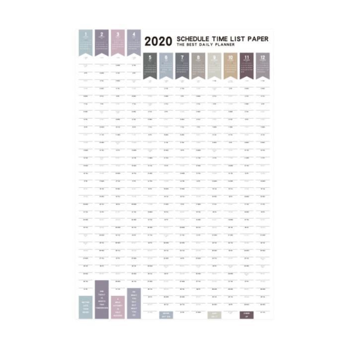 Calendrier 365 Jours Achat Vente Pas Cher