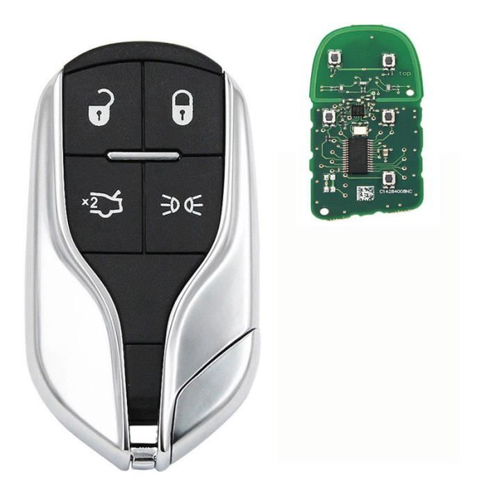 Clé 433MHZ ID46 de clé de voiture de bouton 4 pour Maserati
