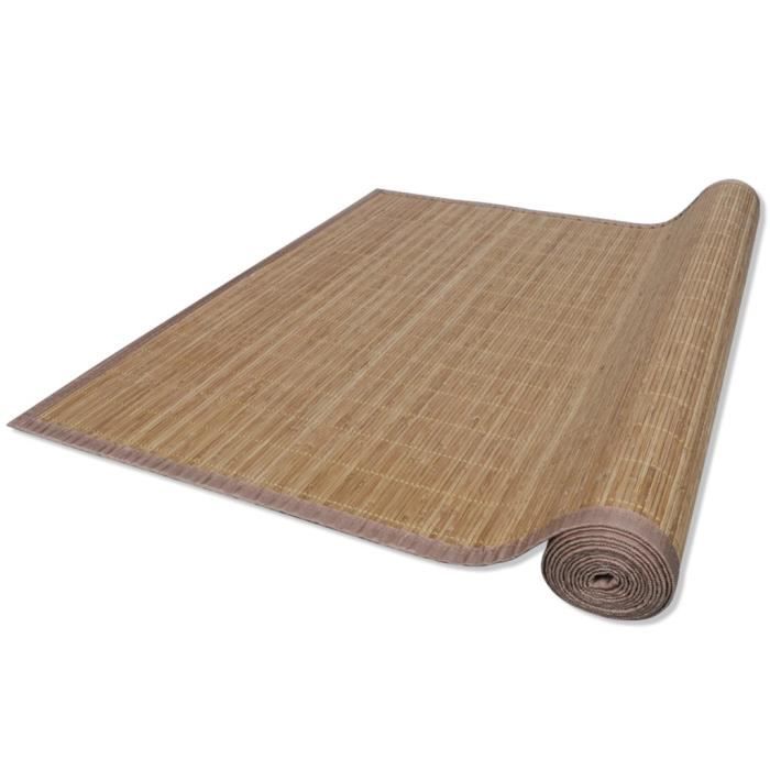Tapis En Bambou Brun A Latte Rectangulaire 200 X 300 Cm Achat