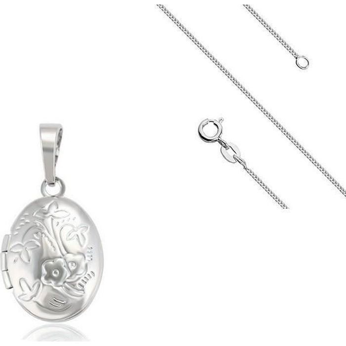 Collier Femme/Enfant Pendentif Porte Photo Cassolette