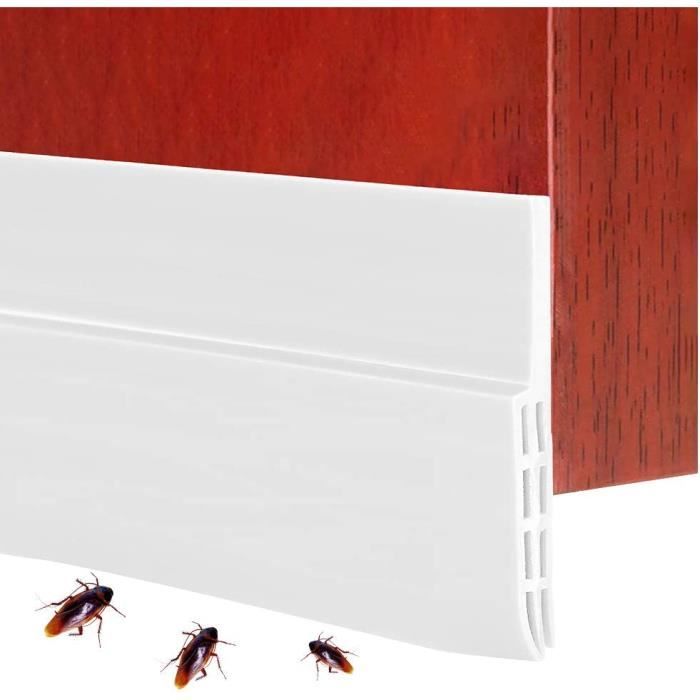 Boudin De Porte Isolant Froid Détachable Gris Calfeutrage Bas De Porte Entree Unilatéral 96cm