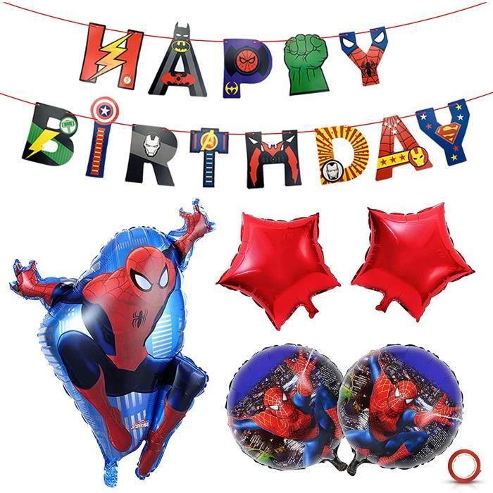Spiderman Ballons en Aluminium, Superhero Ballons Bannière D