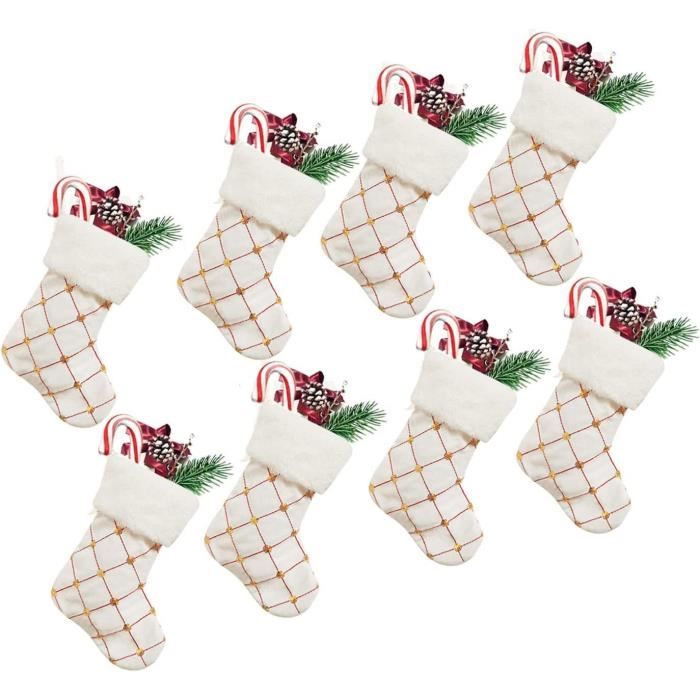 Chaussette De Noel Personnalisé, Chaussettes Noel A Broder, 4 PièCes