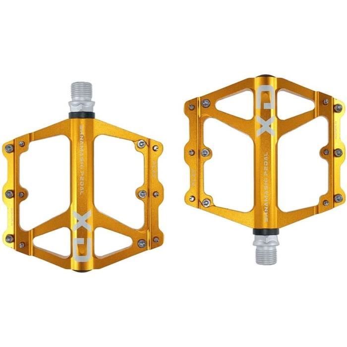 Pédales De Vélo En Aluminium FrontStep – Antidérapantes, Axe Cr-Mo, Légères 340g La Paire
