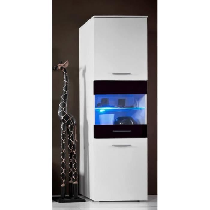 Meuble De Salon Laque Avec Led Colonne Paris Achat Vente