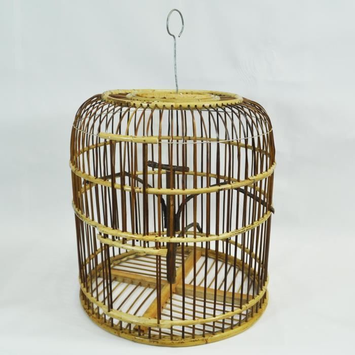 importée de Thaïlande artisanale déco int/ext 12014 Cage à oiseaux bambou 