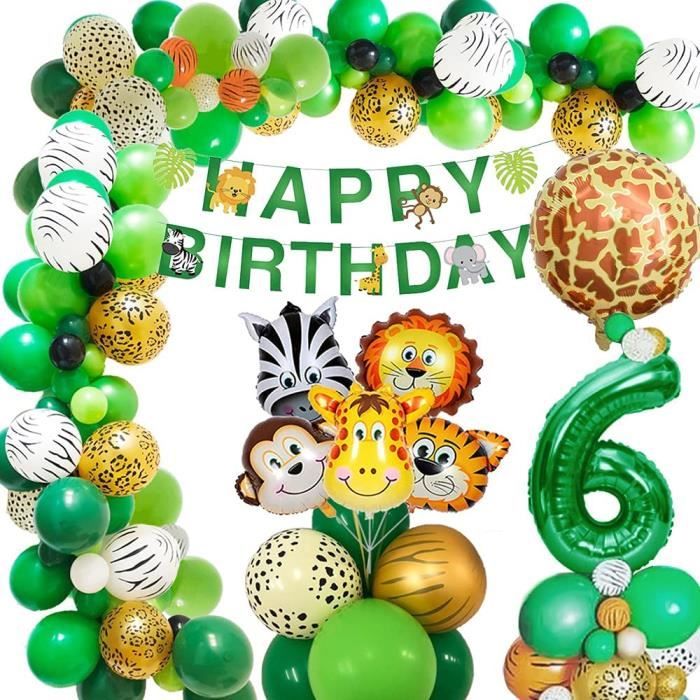 Jungle Decorations Anniversaire Fete Garcon 6 Ans Animaux Avec Latex Ballons6 Ans Jungle Pour Garcon 6 An Anniversaire Cdiscount Maison Jungle Decorations Anniversaire Fete Garcon 6 Ans Animaux Avec Latex Ballons6 Ans Jungle Pour Garcon 6 An Anniversaire Cdiscount Maison