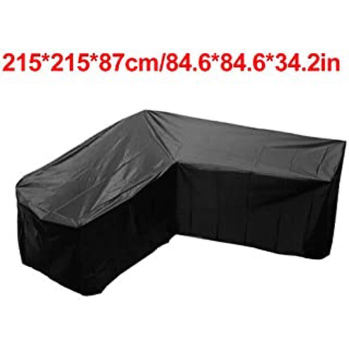 210D Couverture de Protection de Meuble Imperm/éable Tissu Oxford Anti-Vent//UV//Poussi/ère avec Boucle de Verrouillage Housse Salon de Jardin 90 * 90 * 90cm Bache de Protection Table