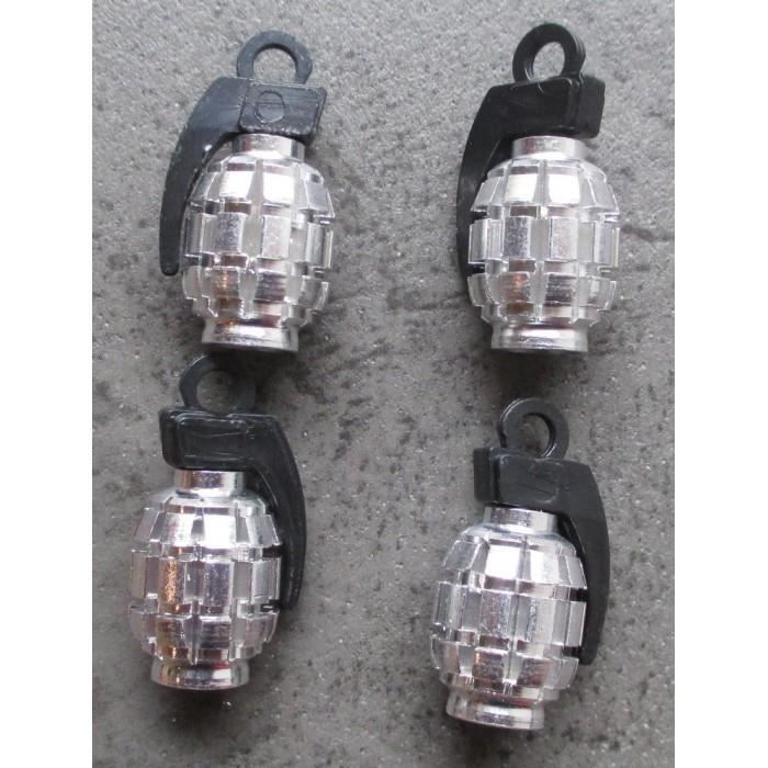 Croix Malte Rouge Auto Moto Velo Bouchon Valve de Roue hotrodspirit x4 