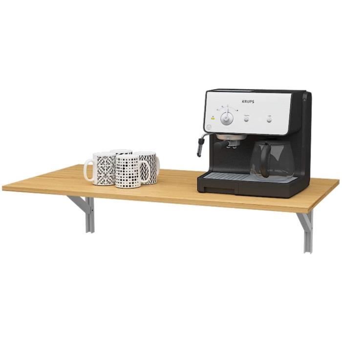 Table Murale Rabattable 120 x 50CM Table Pliable de Cuisine en