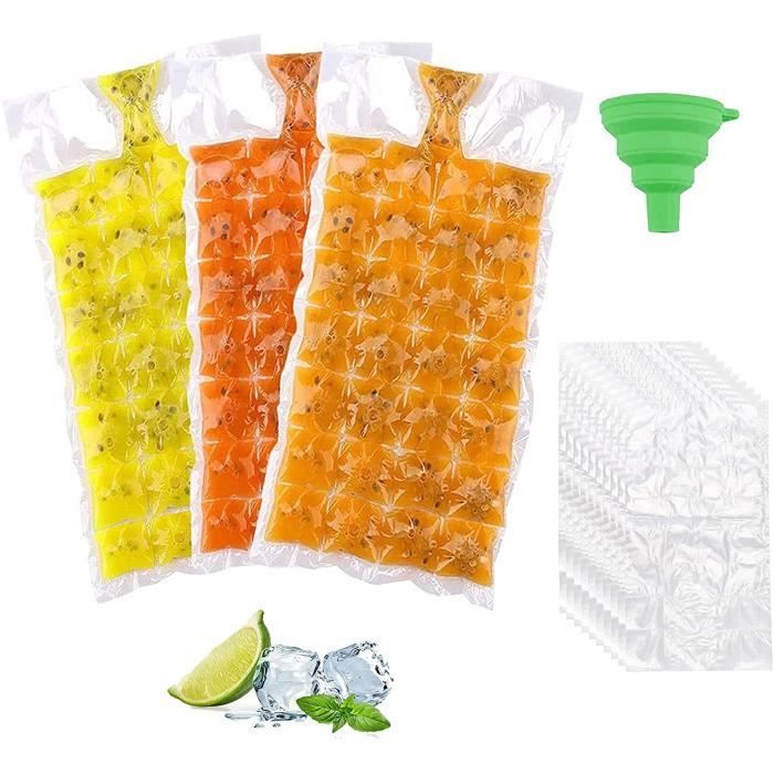 Sacs à Glaçons Jetables En PE-BD Auto-scellants Pour