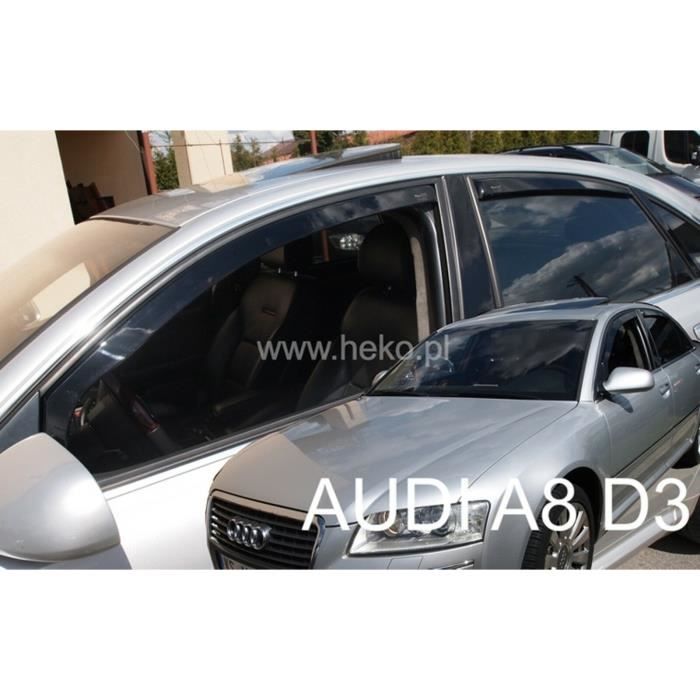 Deflecteur Auto Déflecteurs d'air - J&J AUTOMOTIVE - Audi A8 D3 2003-2010 - Fumé ...