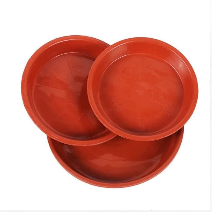 Lot De 20 Soucoupes Pour Pots De Fleurs - Diamètre 9cm, Plastique Résistant - Protège Les Surfaces Et Maintient L'humidité - 7