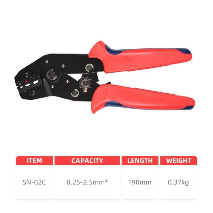 Kit DOutils De Sertissage De Bornes De Fil Isolées, Pince À Sertir À