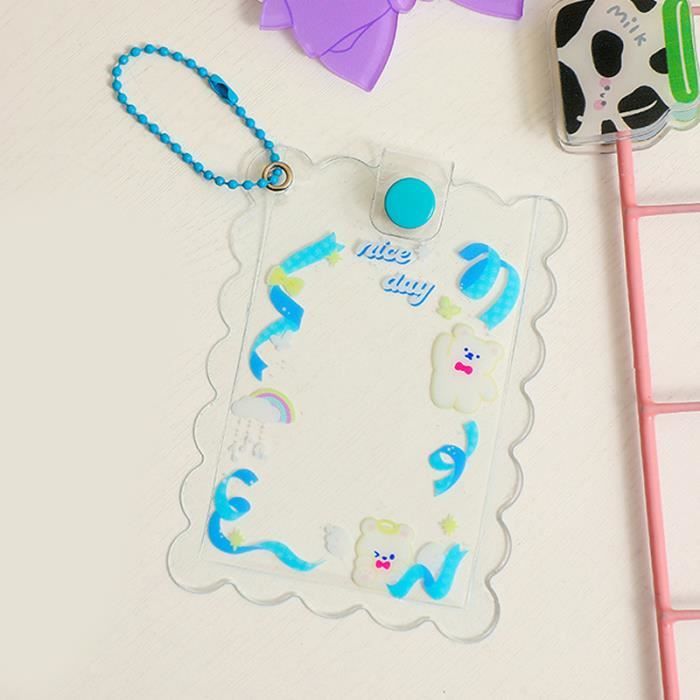 Kpop Porte-carte Photo Porte-Badge D'identité Carte De Bus étudiant