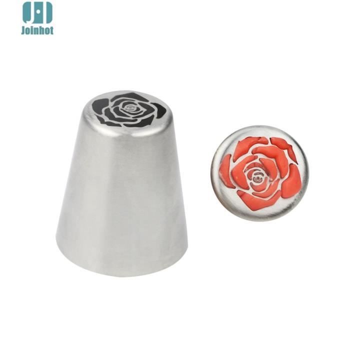 Ensemble patisserie,Douilles de glaçage, fleurs de rose spéciales