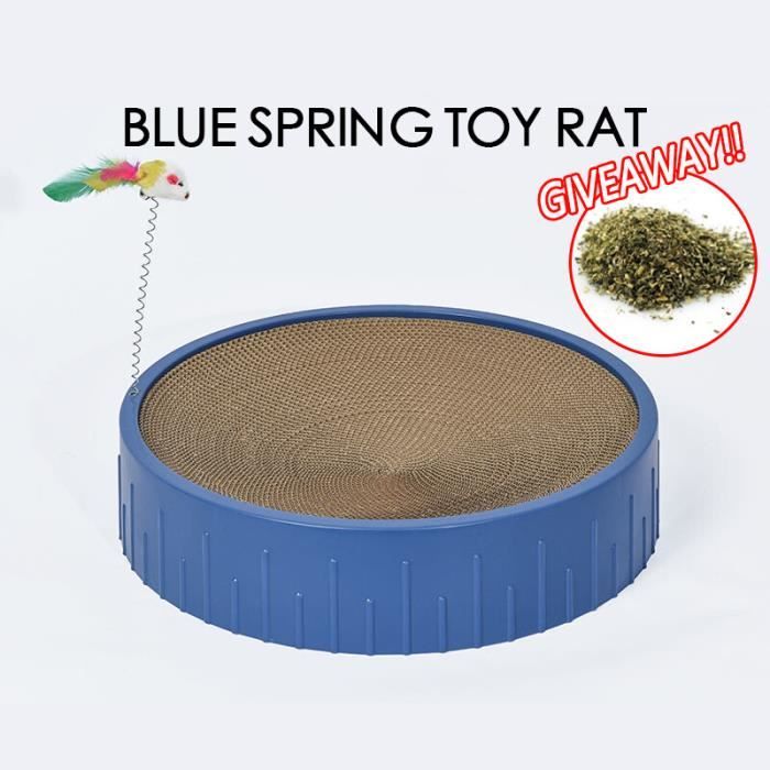 Kitty Kurlz Curls Jouet Pour Chat, Orgue Magique Griffoir Avec Clochette, Pliable Et Interactif Marlenes Pour Chats D'intérieur