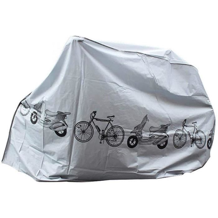 Couverture vélo Universel, Housse imperméable vélo, Scooter vélo est étanche à la Pluie, Anti-poussière et résistant aux UV, adapt