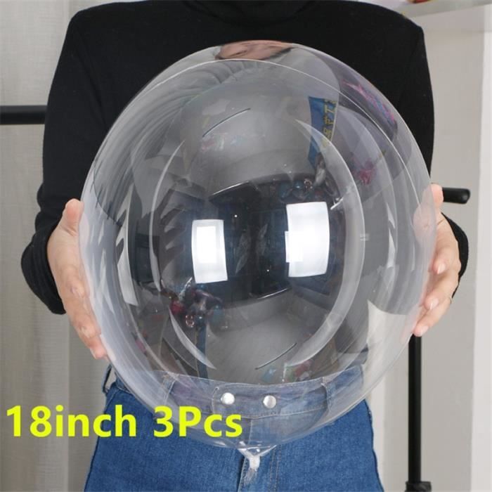 Ballons à Bulles Gonflables Transparents - Lot De 6 - Taille S/M/L - Pour Plage, Jardin Ou Fête - Multicolore