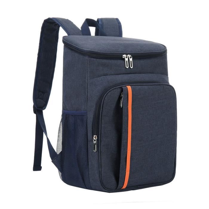 PENGXIANG Grand Sac à Dos Isotherme 20L Pique-Nique Camping Sac à Dos Glacière Noir