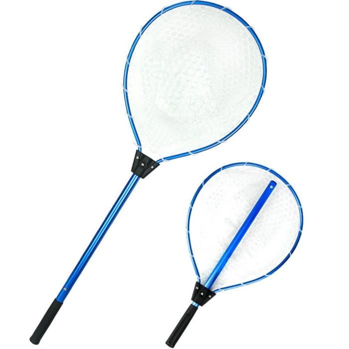 Filet de pêche rétractable en nylon et alliage d'aluminium