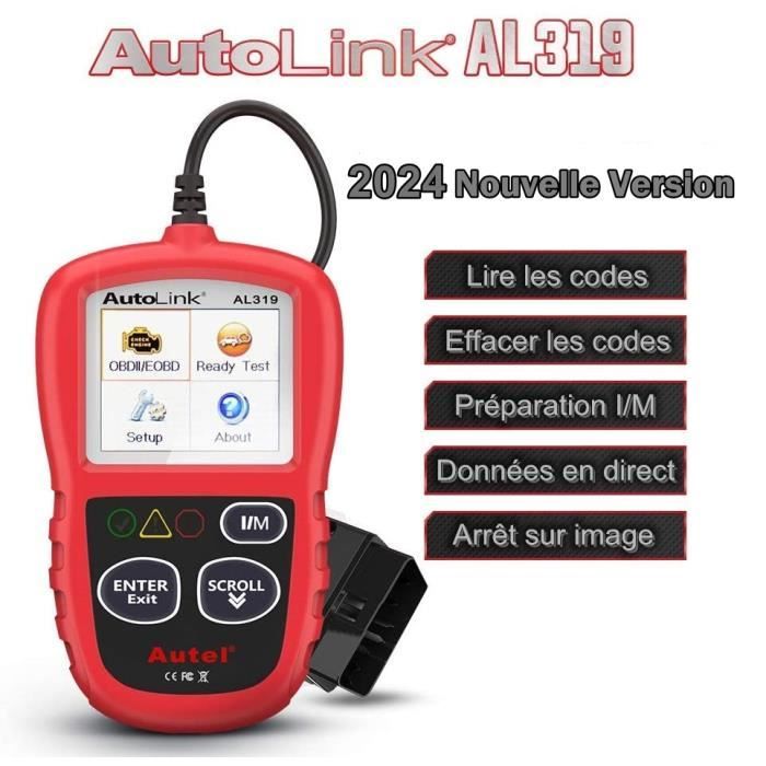AUTEL AutoLink AL319 Valise Diag OBD2 Interface Diagnostique AUTO MultiMarques 