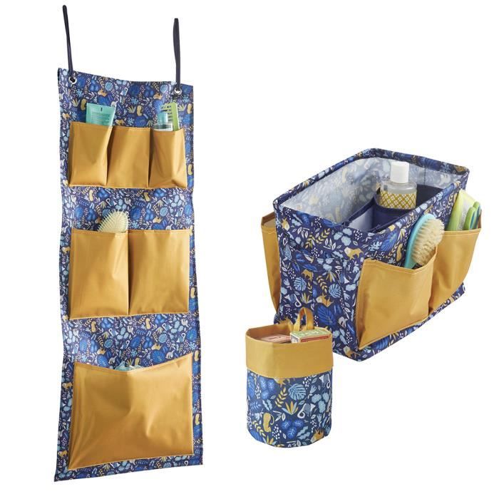 Organiseurs Suspendus Enfants - Lot De 2, 3 Poches Chacun, Motifs Dinosaure Et Vache, Pour Rangement Mur/porte - 12