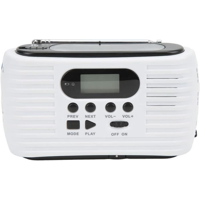 Radio D'Urgence Acta Berg - Manivelle, Solaire, Batterie 5000mAh - Récepteur Mondial - Lampe Torche