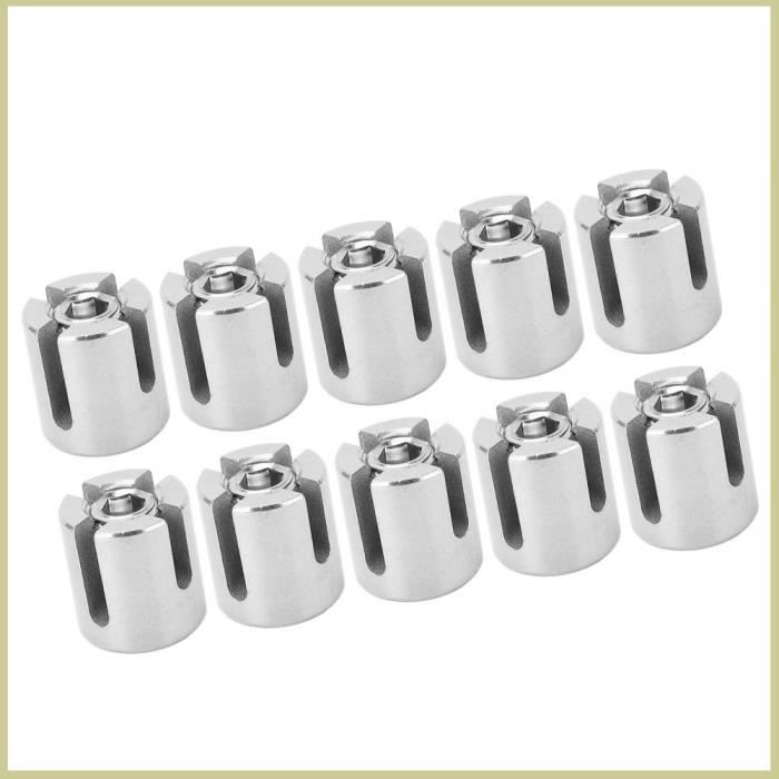 Câble Acier 10 Mètres Câble En Acier Inoxydable 304 Gainé Vinyle - 10 M, 1,5 Mm, Avec 2 Manchons Aluminium Pour Suspension Et Fixation