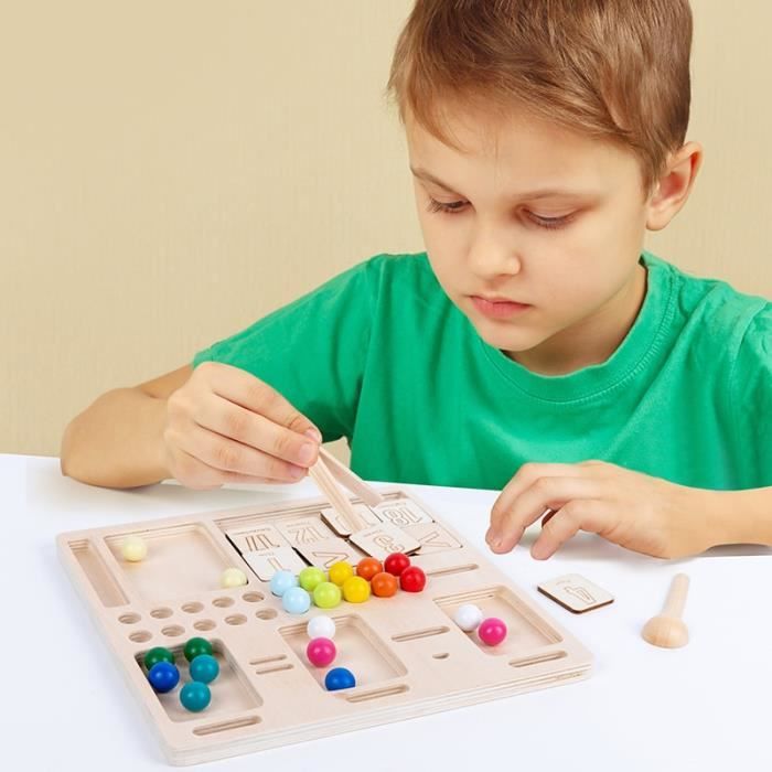 Jouet Sensoriel En Bois Pour Enfants 18 Mois-3 Ans - Planche à Fermetures éclair, Motricité Fine, Apprentissage Précoce - 10