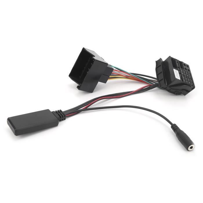 Câble AUX IN, Adaptateur Audio de Câble Bluetooth 5.0 AUX IN de Voiture  Adapté pour C2/ C3/ C4/ C5/ C6 avec Microphone