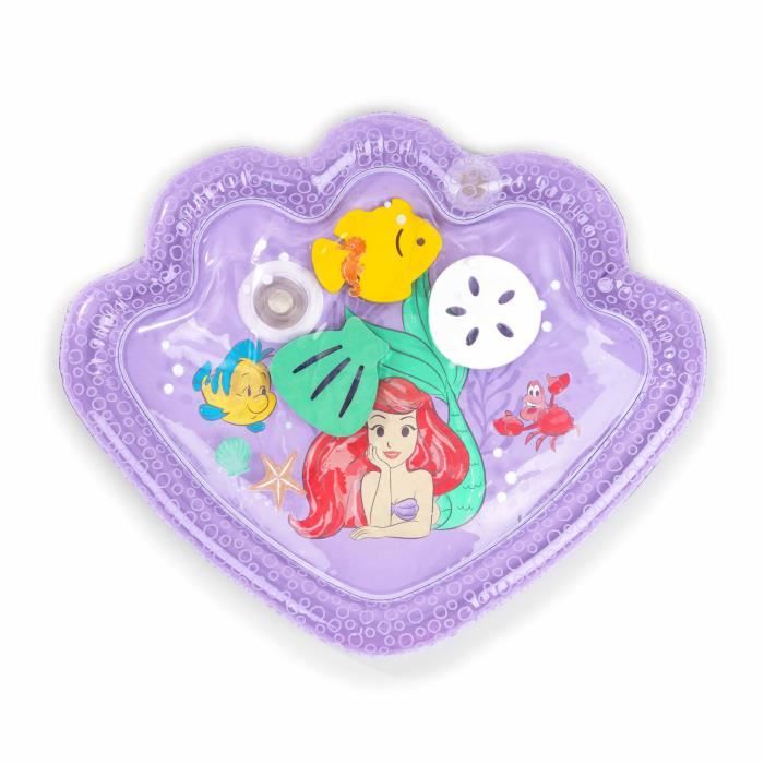 DISNEY BABY ARIEL Tapis d'eau pour bébé jeu sensoriel et d'éveil​ gonflable facile à nettoyer pliable jouets dès la naissance