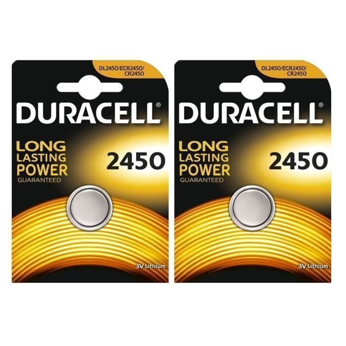 3 piles Duracell CR2450 3V Lithium pile à pile 2450 DL2450 K2450L -  Cdiscount Jeux - Jouets