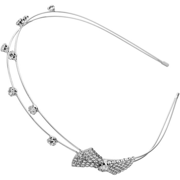 Bufenia Accessoire Cheveux Mariée – Bandeau Cristal & Strass Élégant Pour Coiffure De Mariée