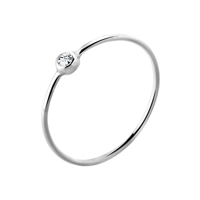 Elli Femme Precieux Bijoux Bague Raffine Fin Minimalism Argent 925 Cristal Swarovski Blanc Taille de Bague 42 44 46 48 50 52 54 56 Achat Vente parure Elli Femme Precieux Bijoux