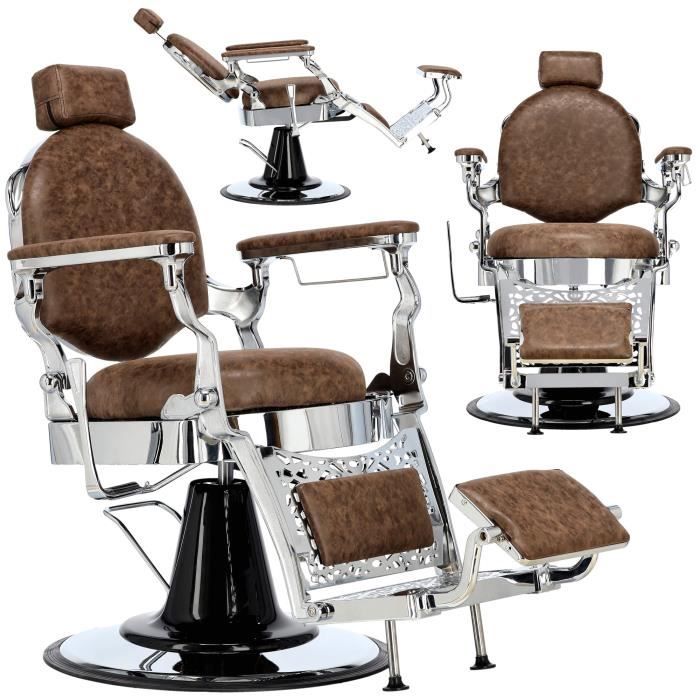 Fauteuil Professionnel ELDORADO Pour Coiffeur, Barbier, Tatoueur – Hydraulique Réglable – Noir – Neuf
