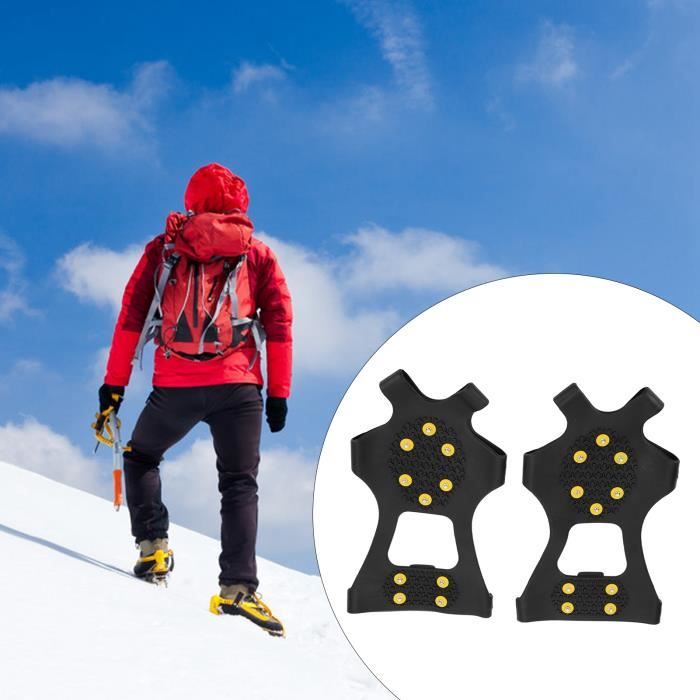 Crampon à Neige Antidérapant avec 24 Dents Anti Glisse pour Randonnée  Trekking Marche, Activités sur Terrain Neigeux ou Verglacé - M - Cdiscount  Sport