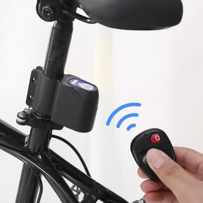 NineLeaf Alarme de mobilité avec télécommande, antivol sans fil, alarme de  sécurité pour vélo, moto, tricycle, voiture, scooter, porte vitre, 113 dB