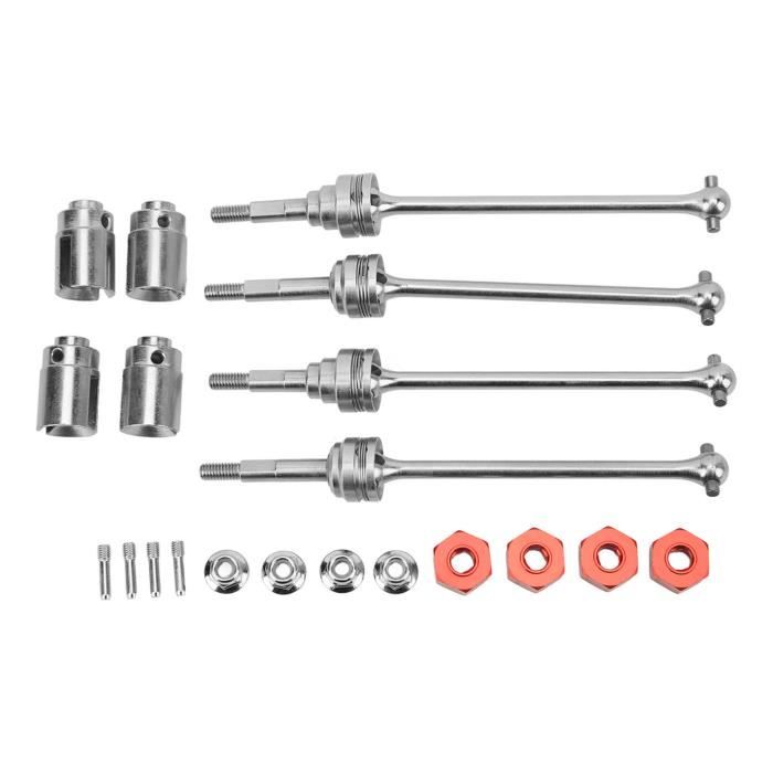 Paire D’Arbres De Transmission CVD Avant/Arrière – Compatible HIMOTO 1/10 RC – Métal Galvanisé