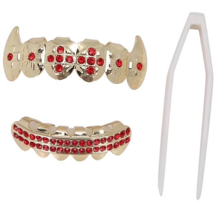 50 Ensembles De Brackets Orthodontiques Mini Roth Métal Fente 0.22 - Crochets Rouge Avec Base Maille