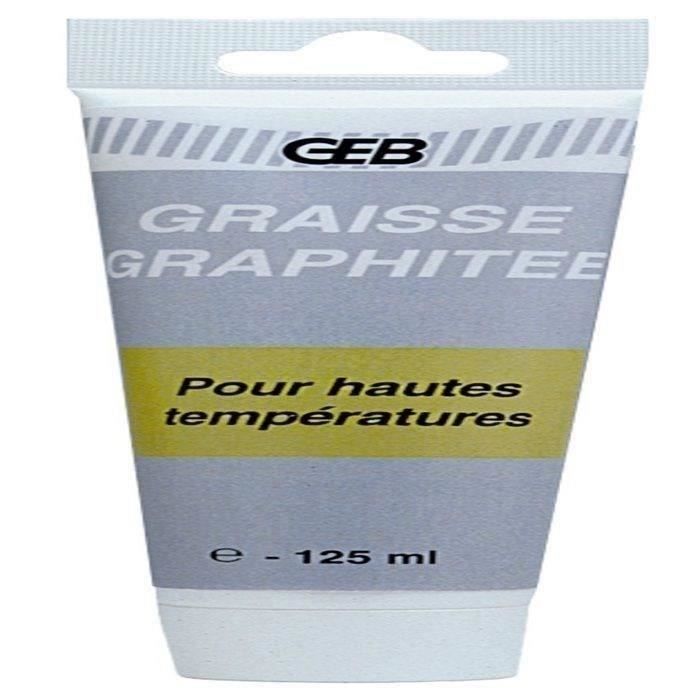 Graisse graphitée - GEB - 106210 - Hautes températures - Fortes charges -  Insoluble dans l'eau - Cdiscount Bricolage