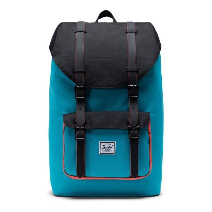 Herschel Little America Mid Volume Backpack Blue Bird Black