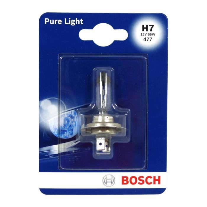 BOSCH Ampoule Pure Light 1 H7 12V 55W - Cdiscount Auto