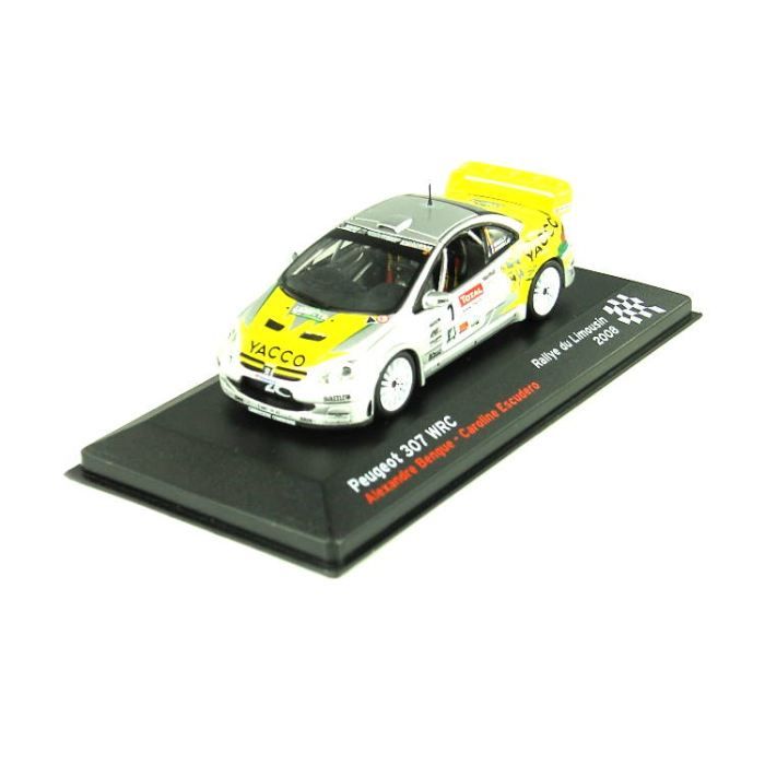Figurine Peugeot 307 WRC Rallye Du Limousin 2008 - Alexandre Bengué - Altaya 1/43 - Neuf En Boîte - Zamak
