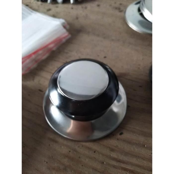 Bouton Couvercle Cuisine Lot De 4 Boutons De Remplissage Pour Couvercles De Casseroles - Poignées Anti-Chaleur - Universel - Noir Poignée Tefal Ingenio
