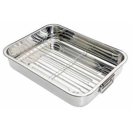 Kitchen Craft Plat à rotir avec grille Acier in…