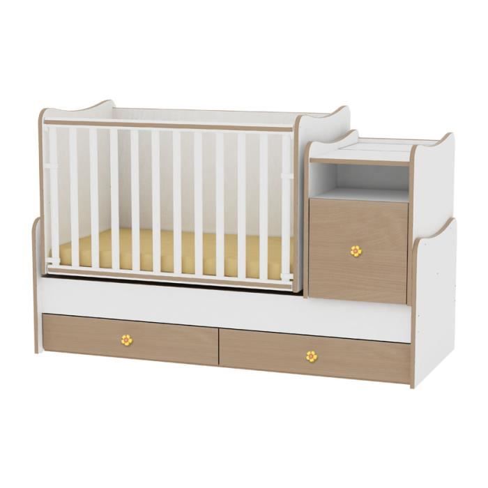 lit bebe evolutif trendplus 3en1 lorelli hetre cdiscount puericulture eveil bebe